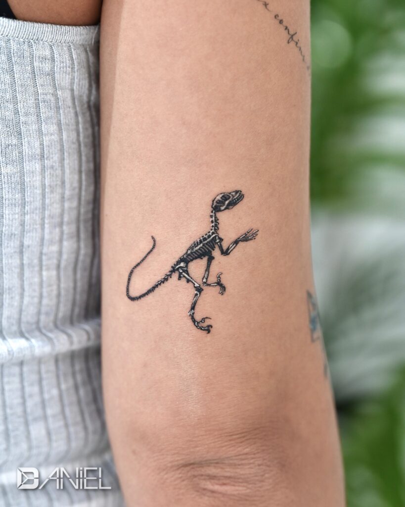 Dinosaur Bone tattoo Daniel