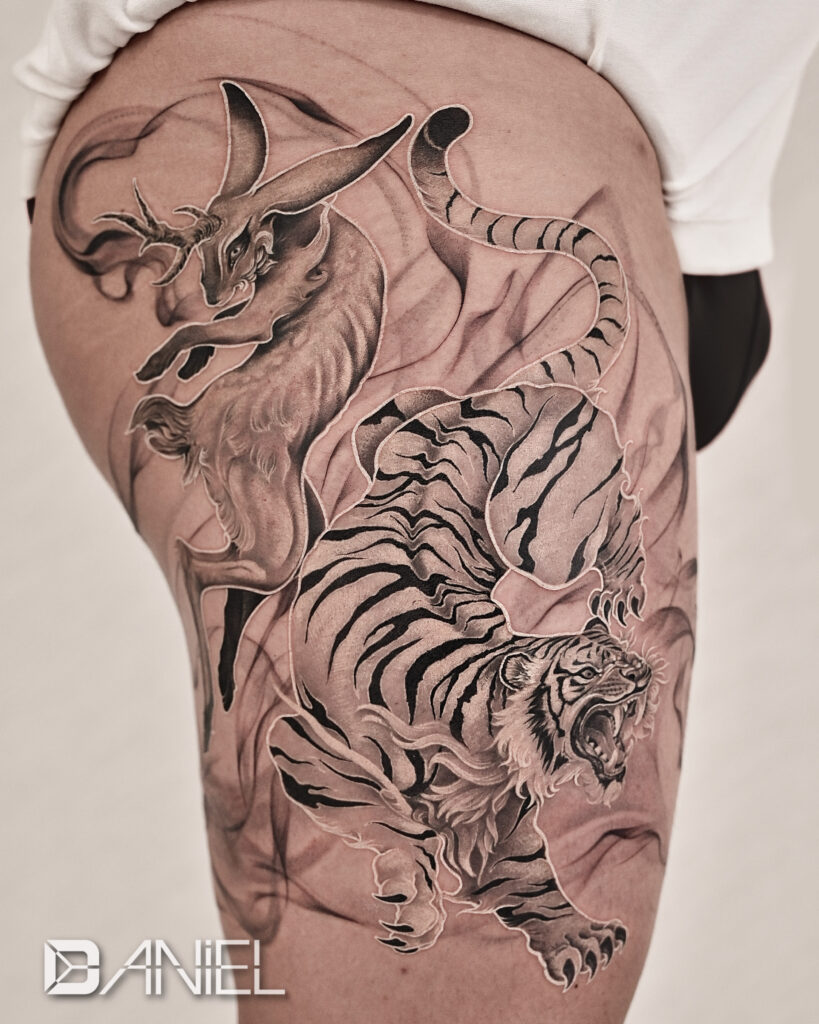 antima tiger & rabbit tattoo daniel 01