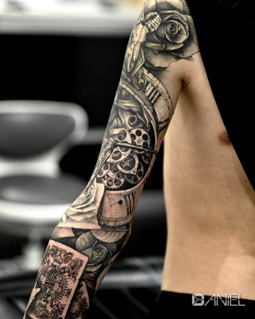 full sleeve tattoo Daniel