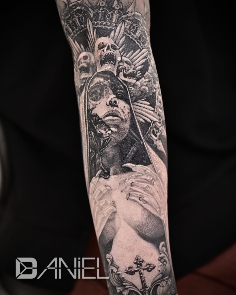 gothic portait tattoo daniel 06