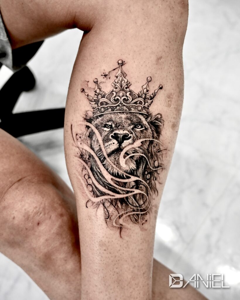 lion crown tattoo Daniel