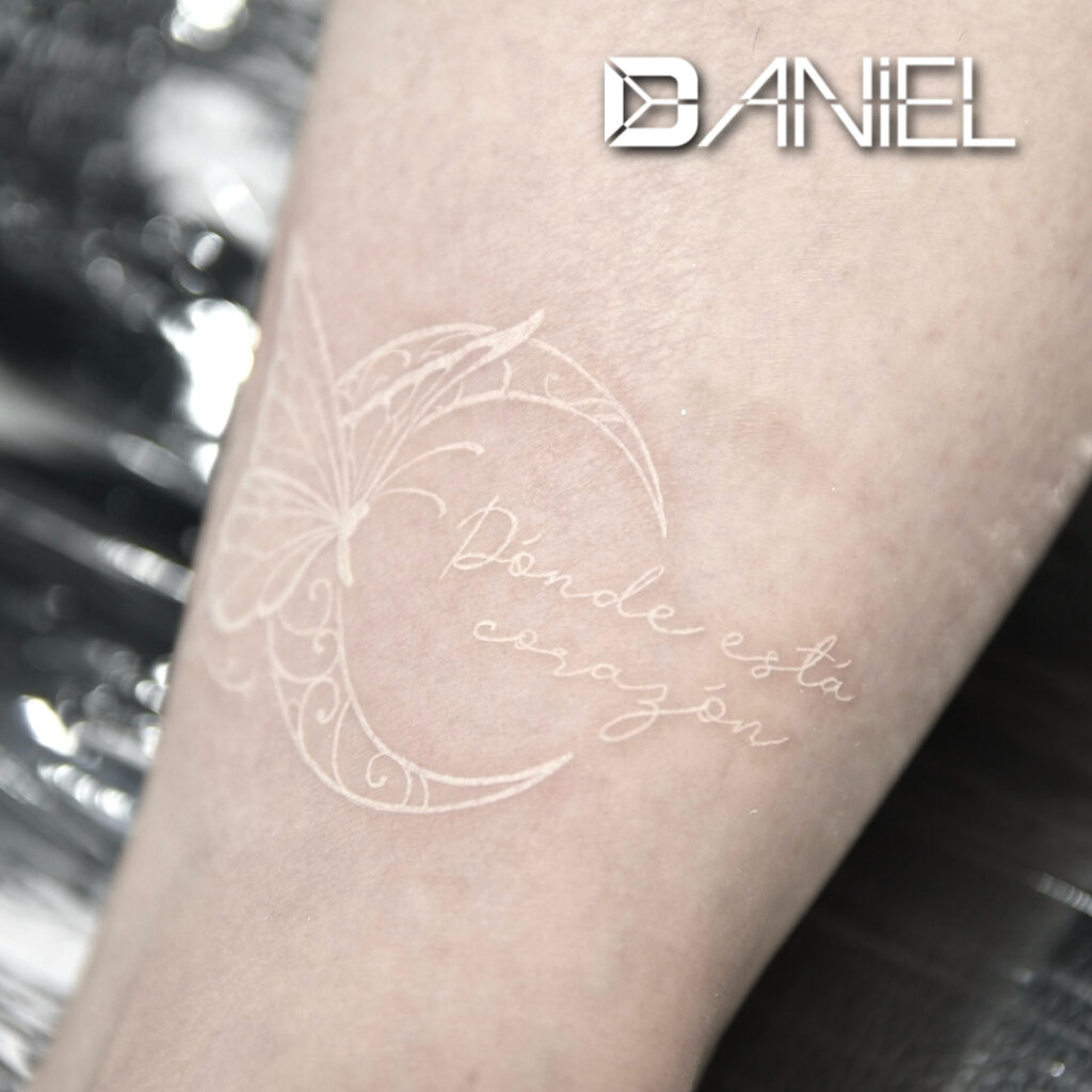 moon rose butterfly white tattoo Daniel 02