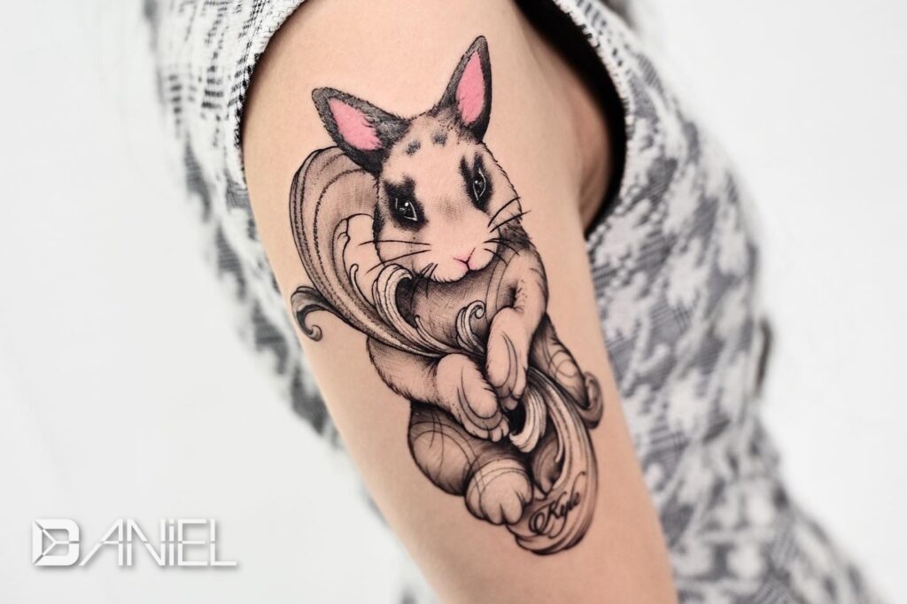 rabbit acanthus tattoo Daniel 02
