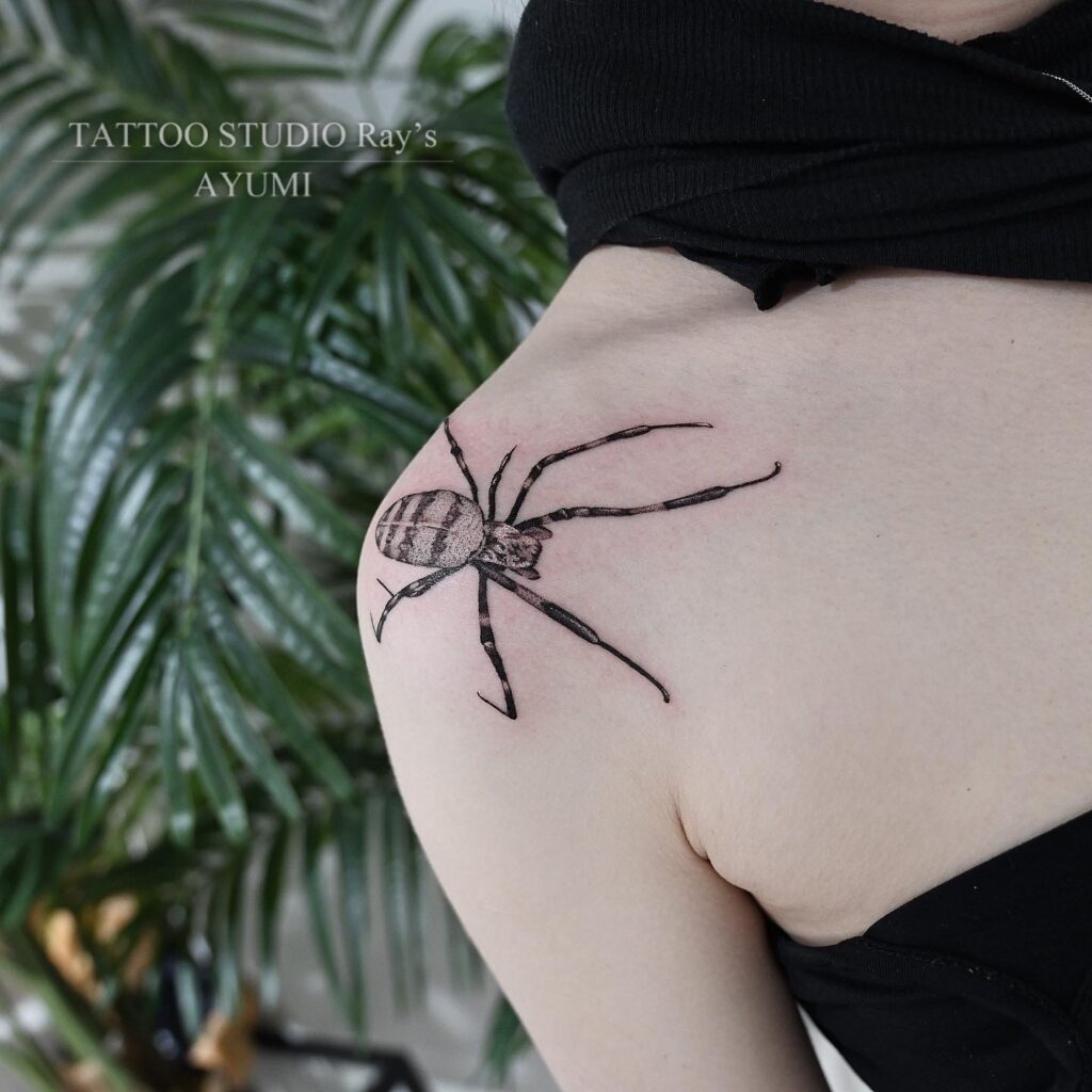 spider tattoo AYUMI
