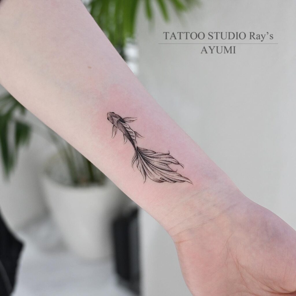 goldfish tattoo AYUMI