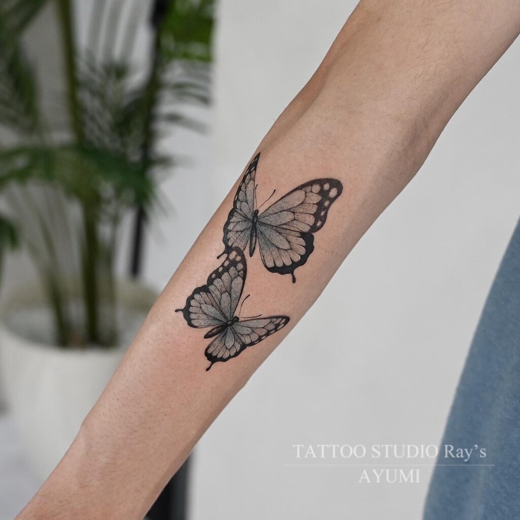 butterfly tattoo AYUMI