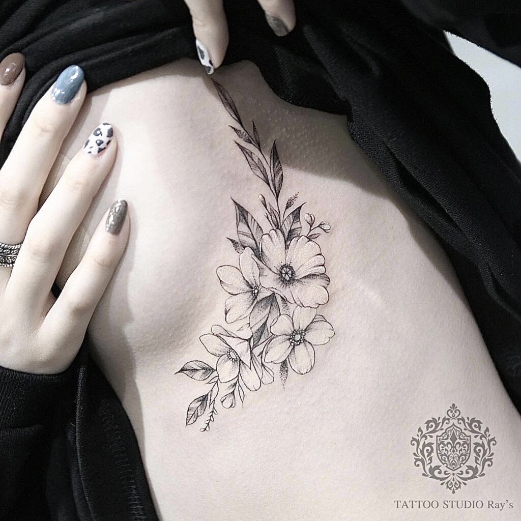 flower tattoo AYUMI