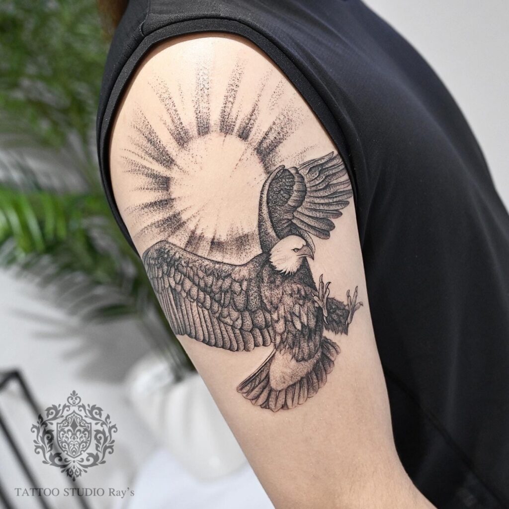 eagle sun tattoo AYUMI