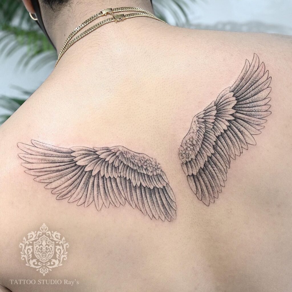 wings tattoo AYUMI