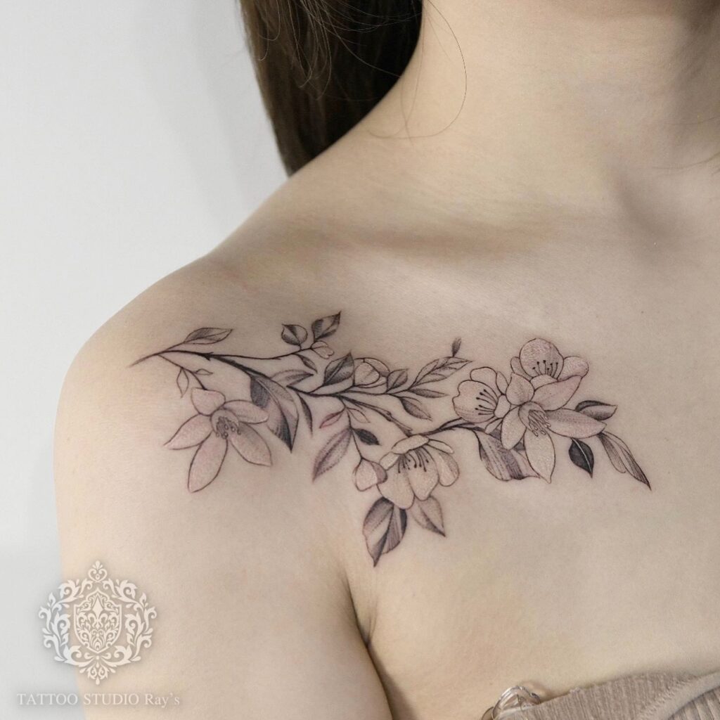cherry blossom tattoo AYUMI