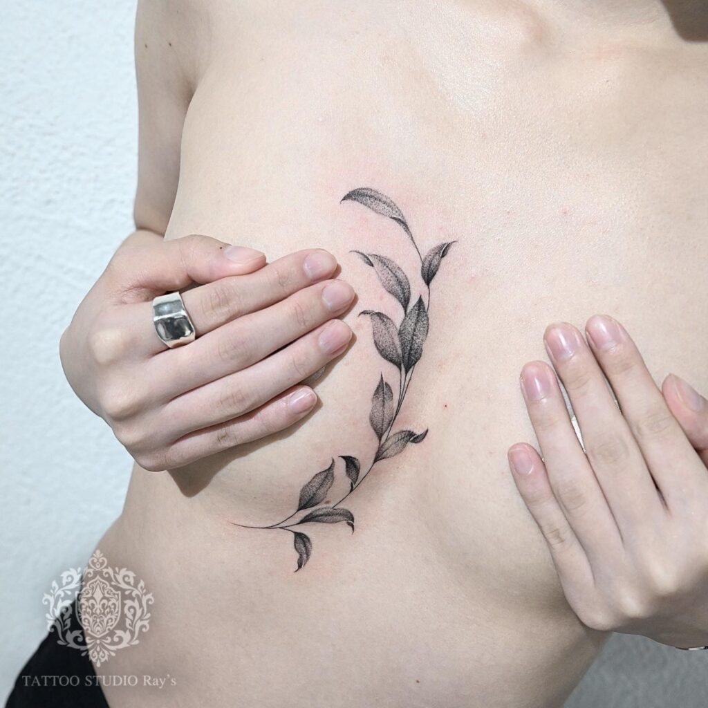 leaf tattoo AYUMI