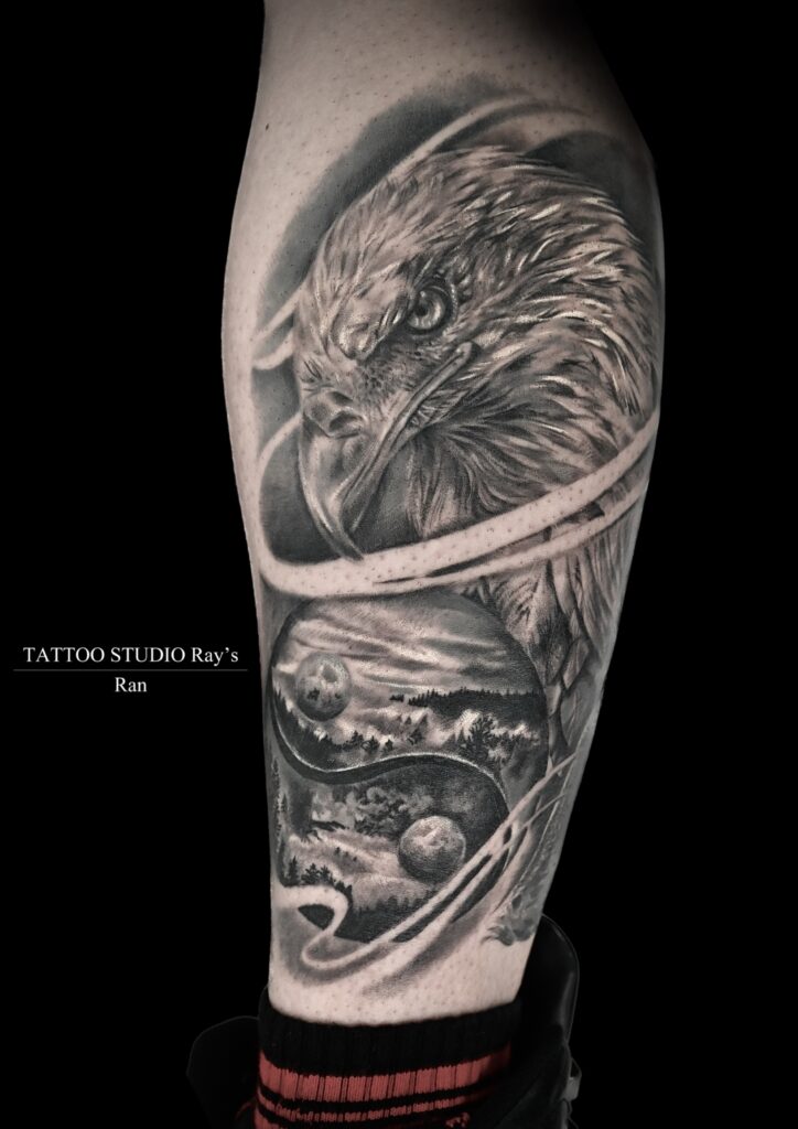 eagle portrait tattoo Ran
