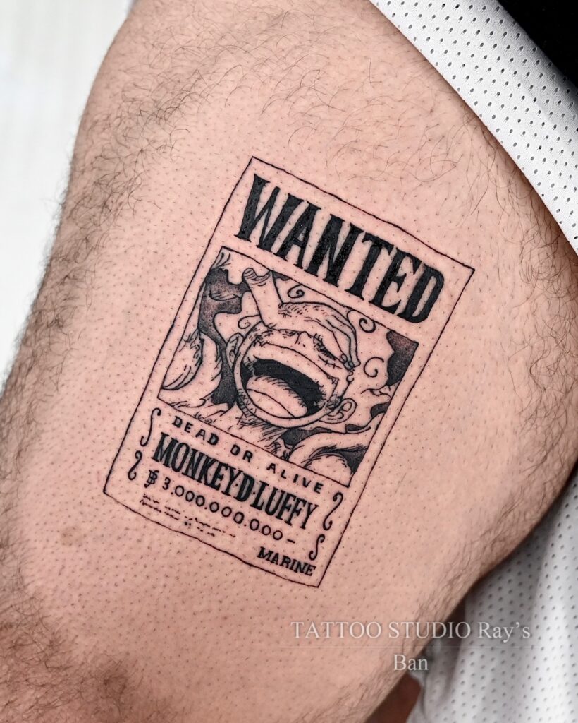 onepiece anime tattoo Ban