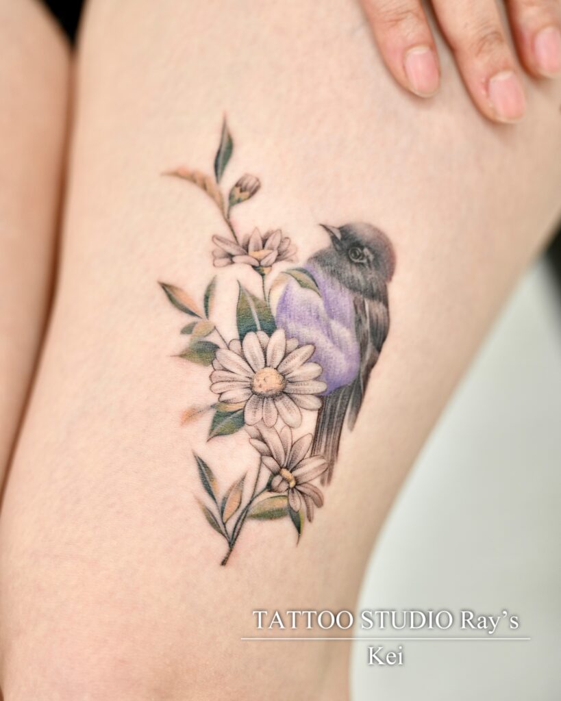 starling bird tattoo Kei