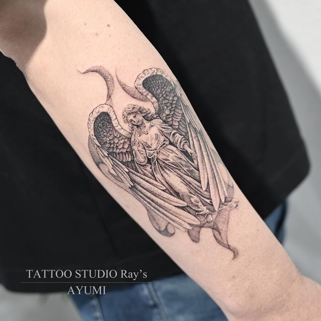 angel tattoo ayumi