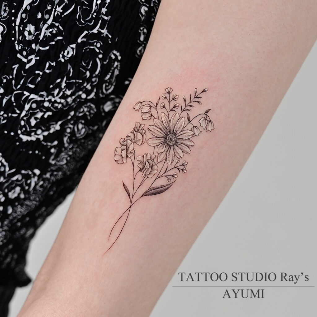 bouquet tattoo ayumi 02