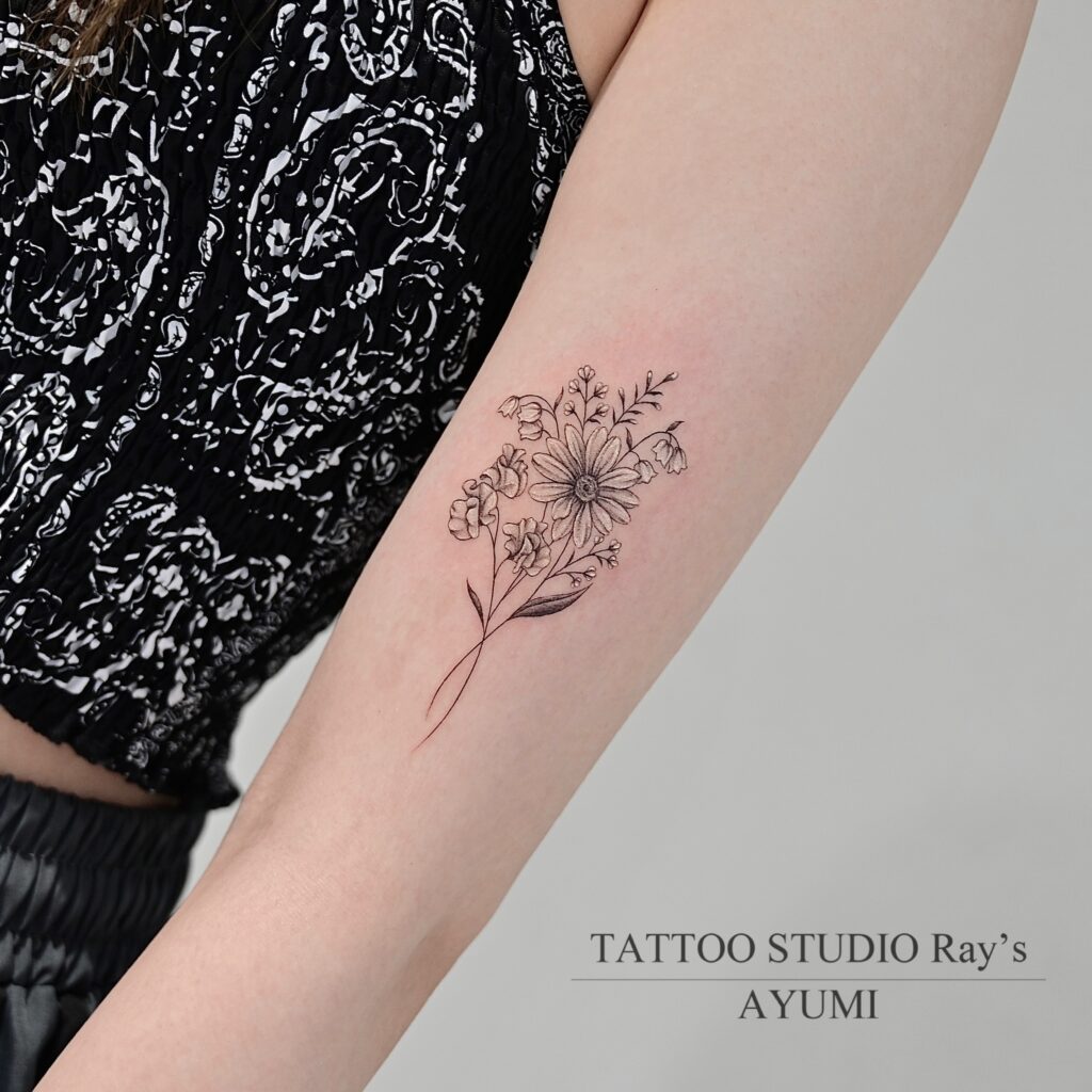 bouquet tattoo ayumi