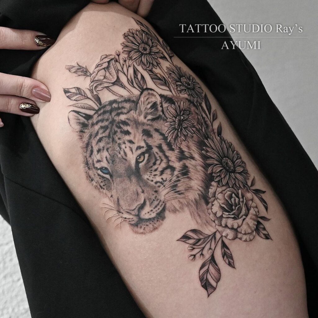 floral × tiger tattoo ayumi 02