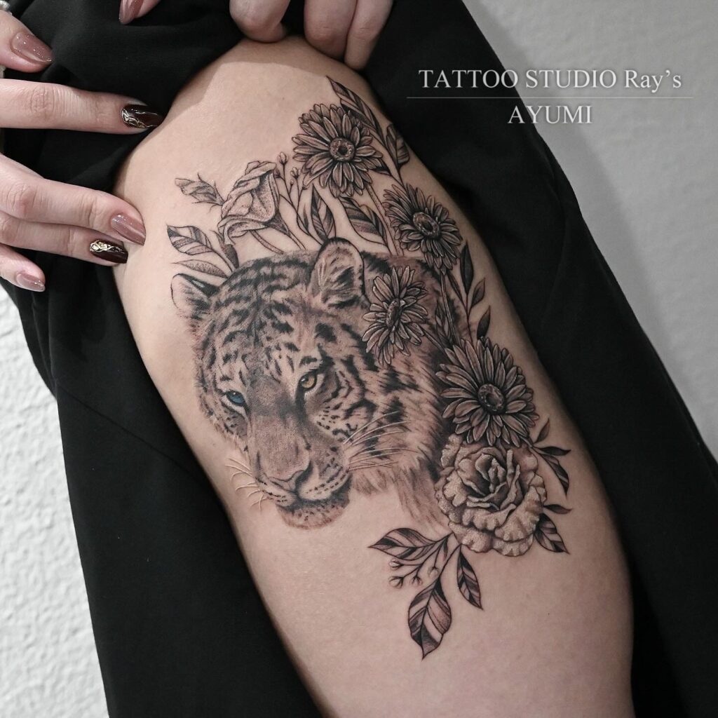 floral × tiger tattoo ayumi 03