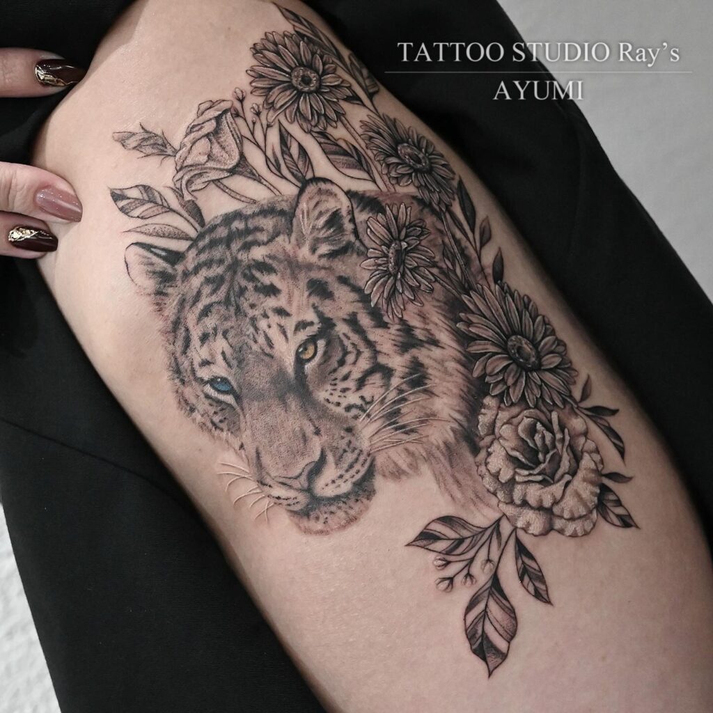 floral × tiger tattoo ayumi 04