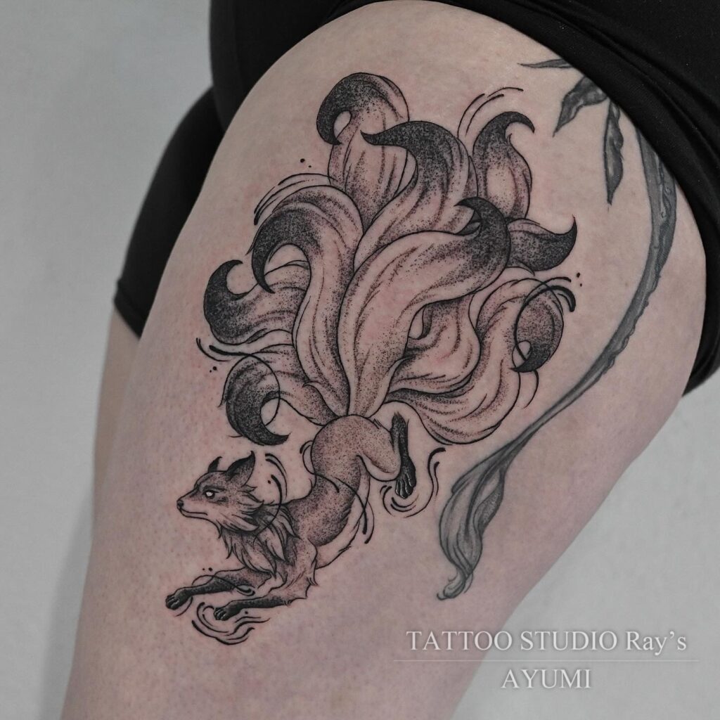 nine tailed fox tattoo ayumi 02