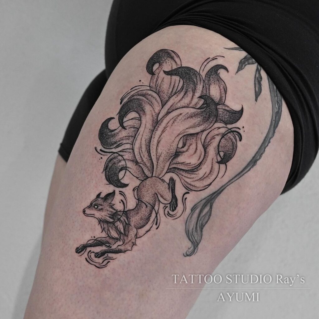 nine tailed fox tattoo ayumi