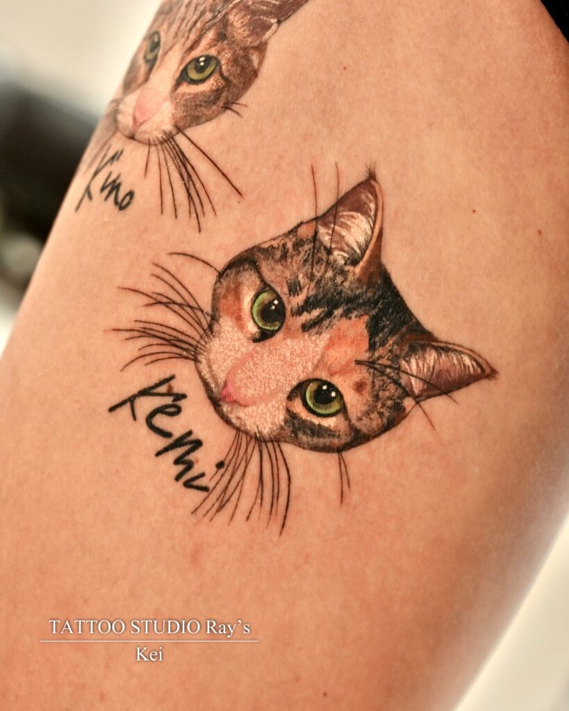 pet cat tattoo Kei 03