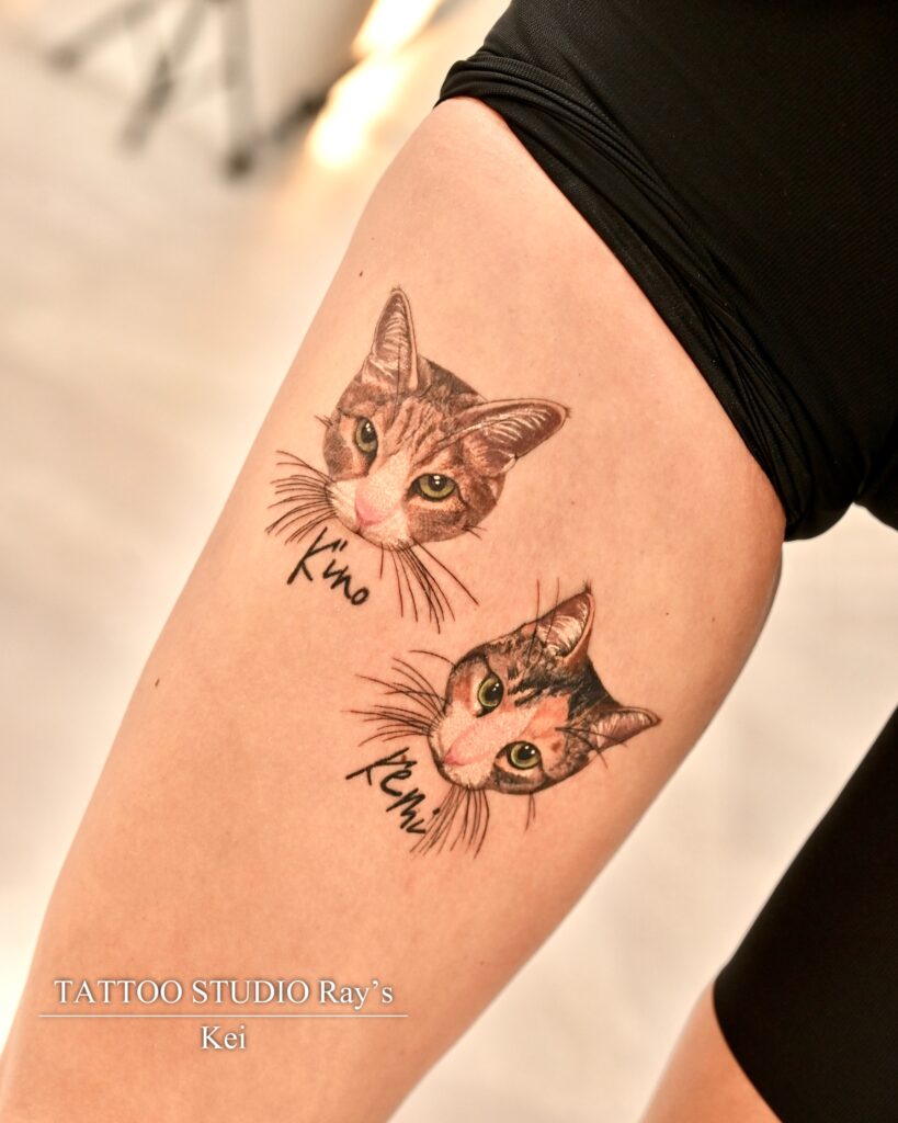 pet cat tattoo Kei