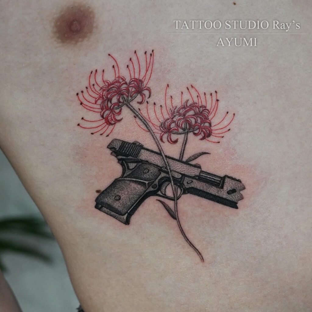 pistol × spider lily tattoo ayumi 02