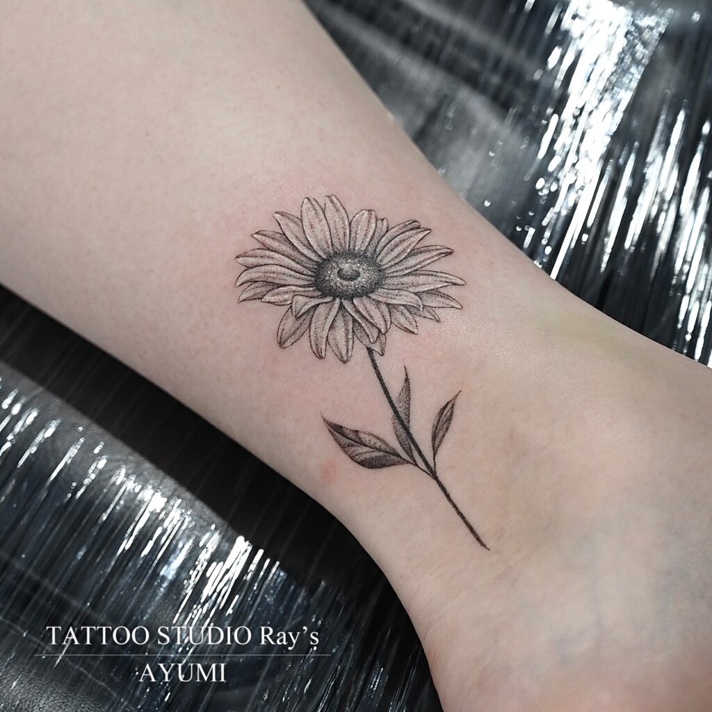 sunflower tattoo ayumi 02