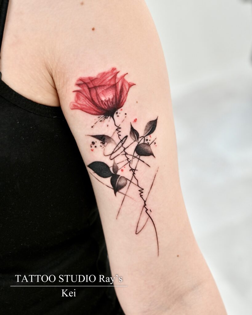 x ray rose tattoo kei
