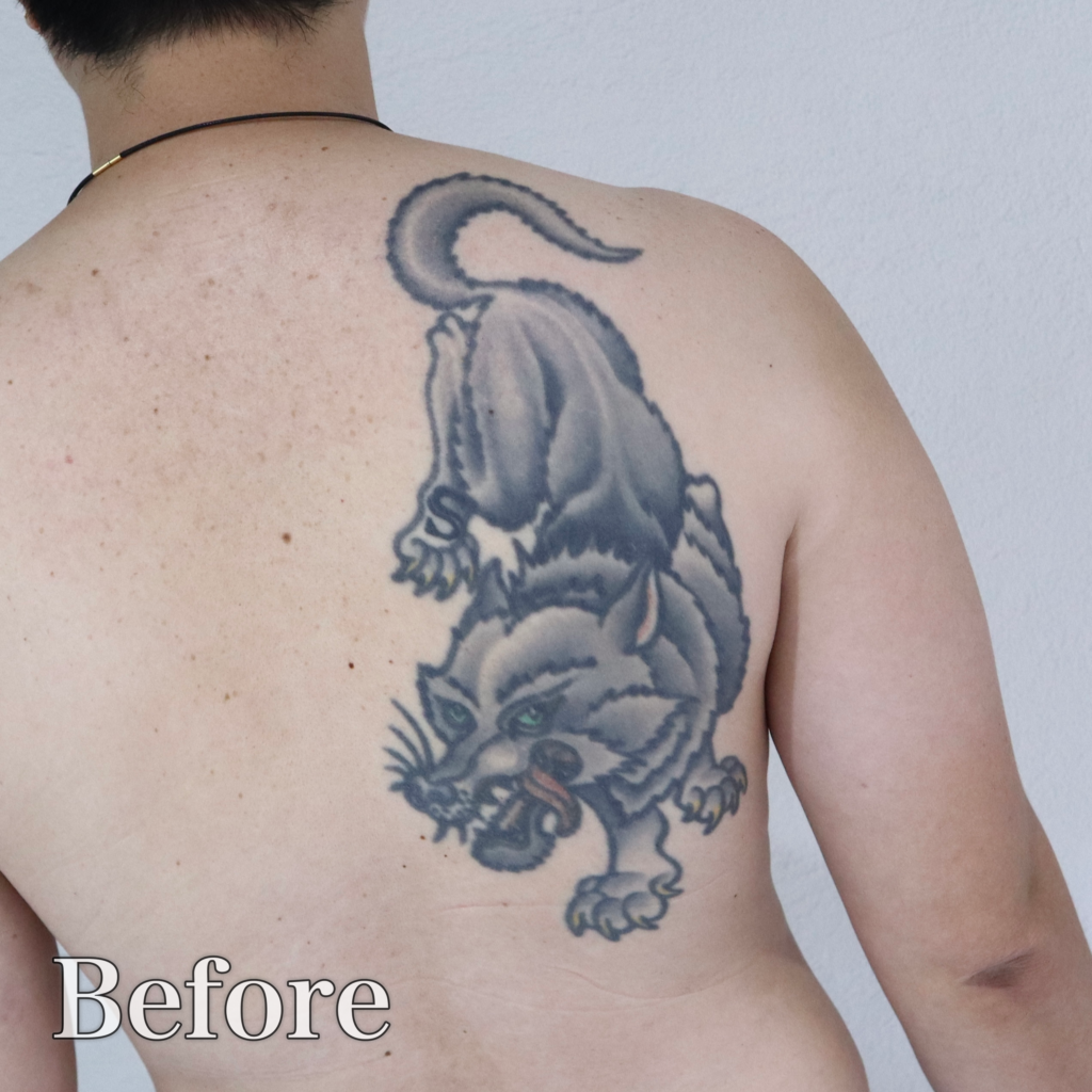 cover up phoenix tattoo ayumi before
