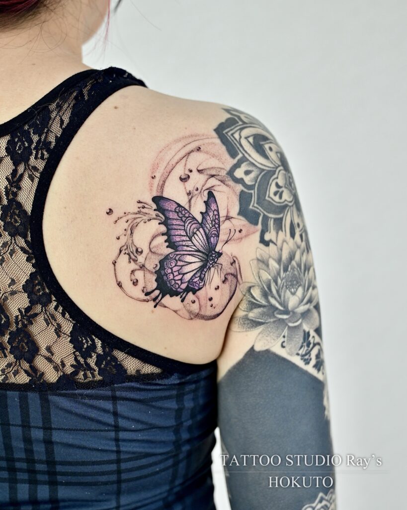 butterfly tattoo hokuto