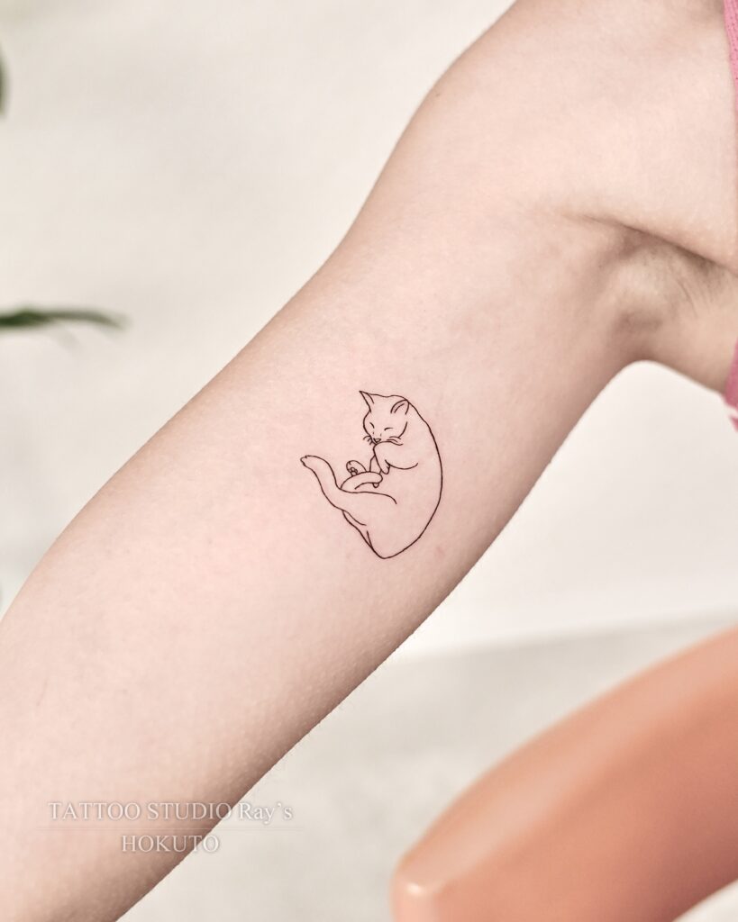 cat tattoo hokuto