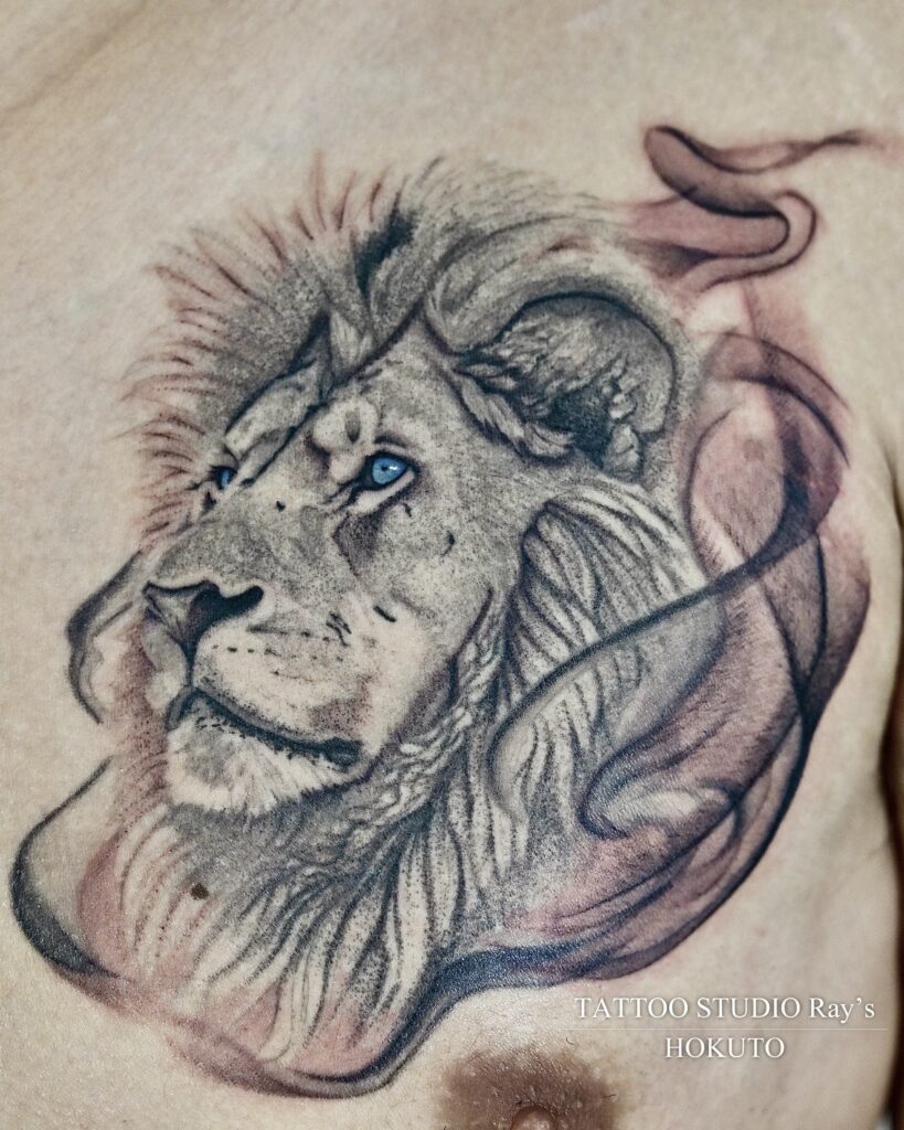 lion tattoo hokuto