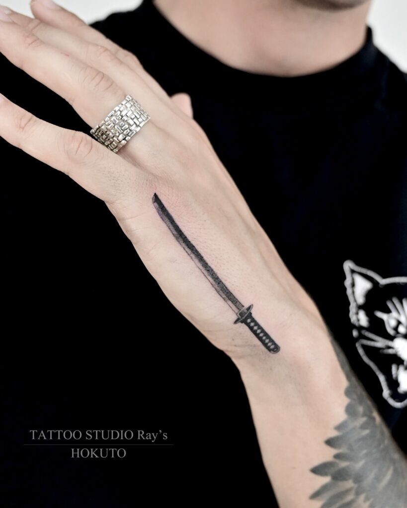 sword tattoo hokuto