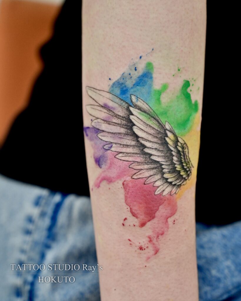 wing × watercolor tattoo hokuto 02