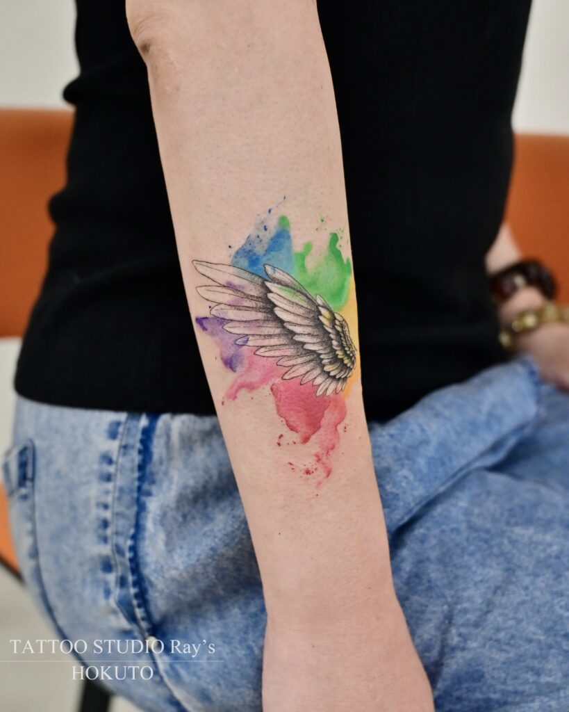 wing × watercolor tattoo hokuto 04