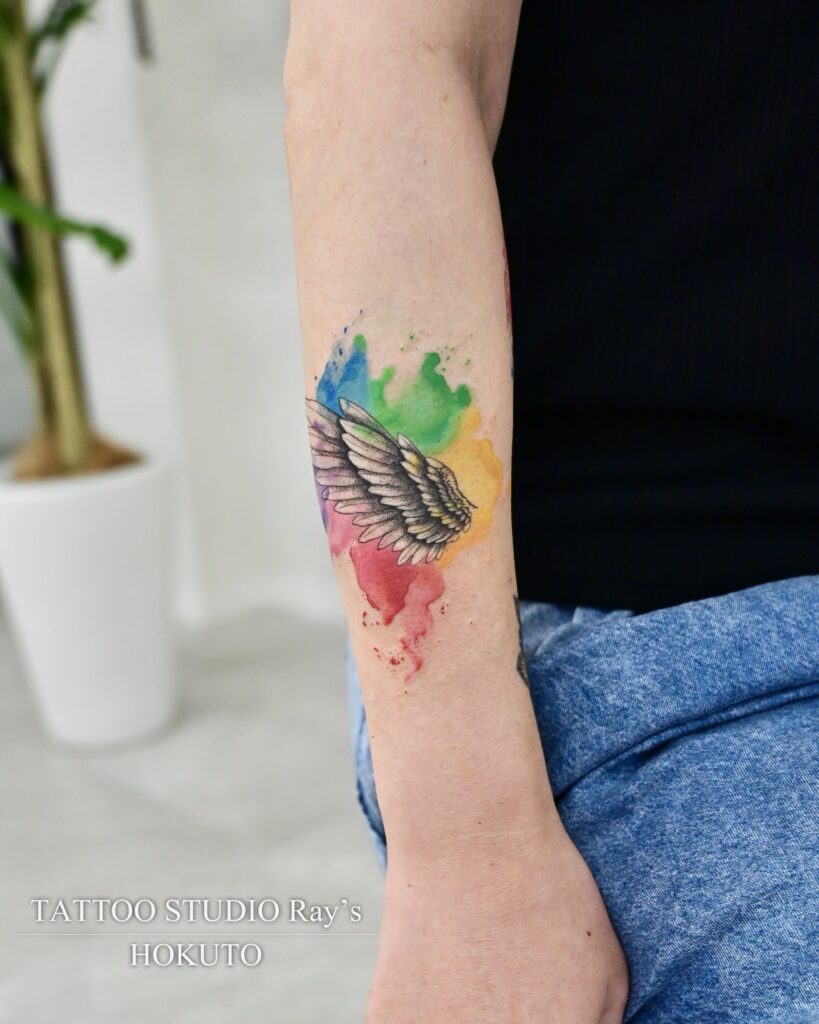 wing × watercolor tattoo hokuto 05