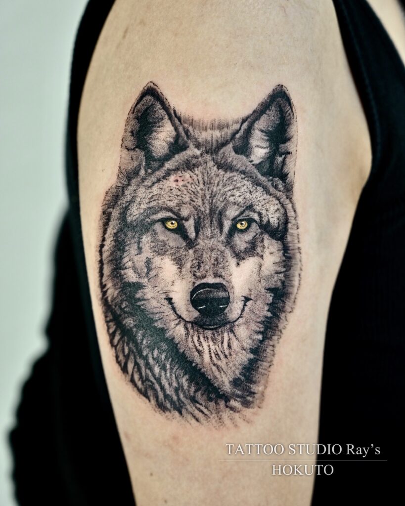 wolf tattoo hokuto