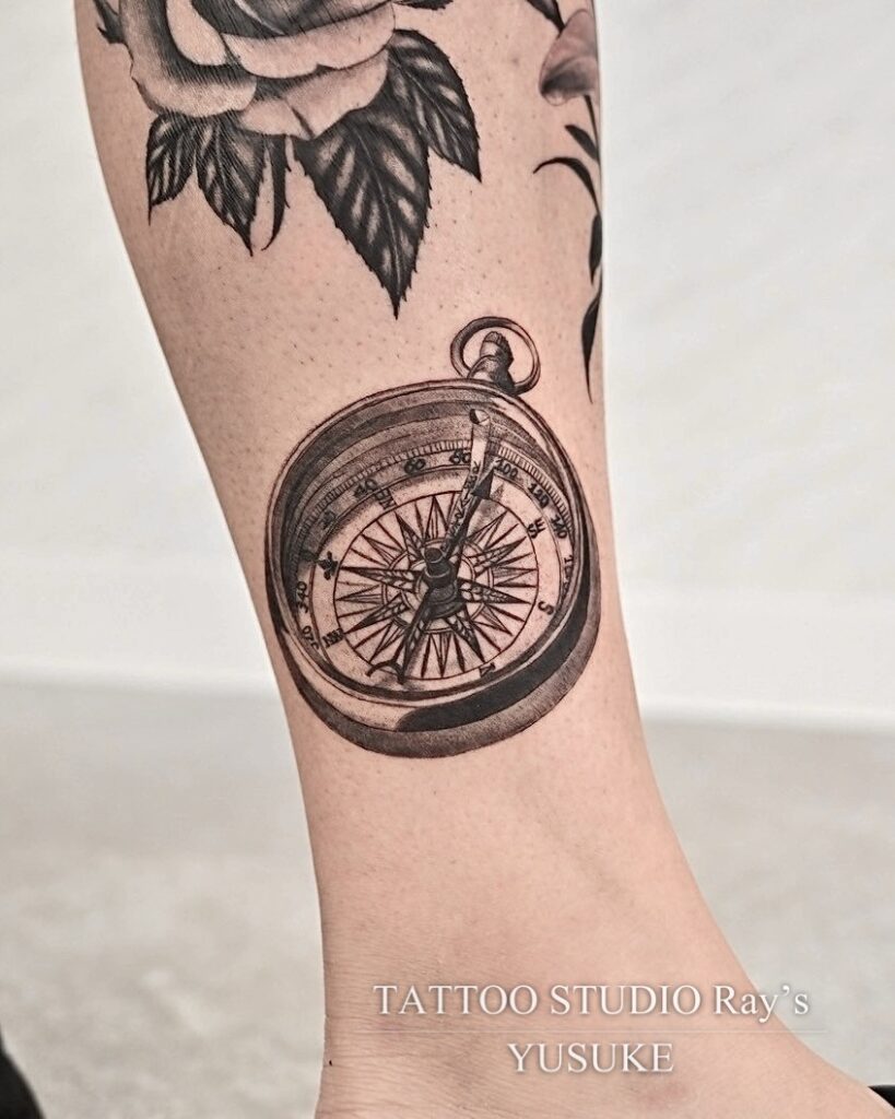 compass tattoo yusuke