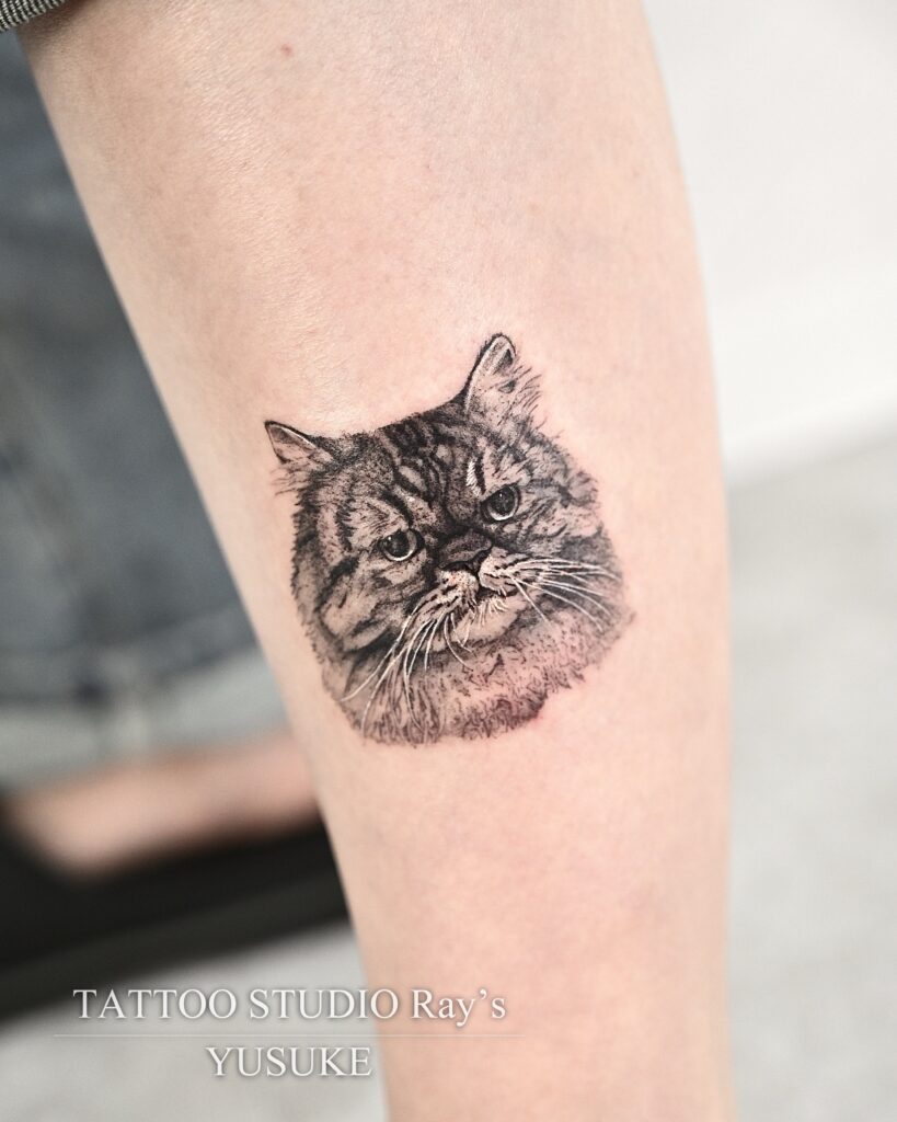 cat tattoo yusuke
