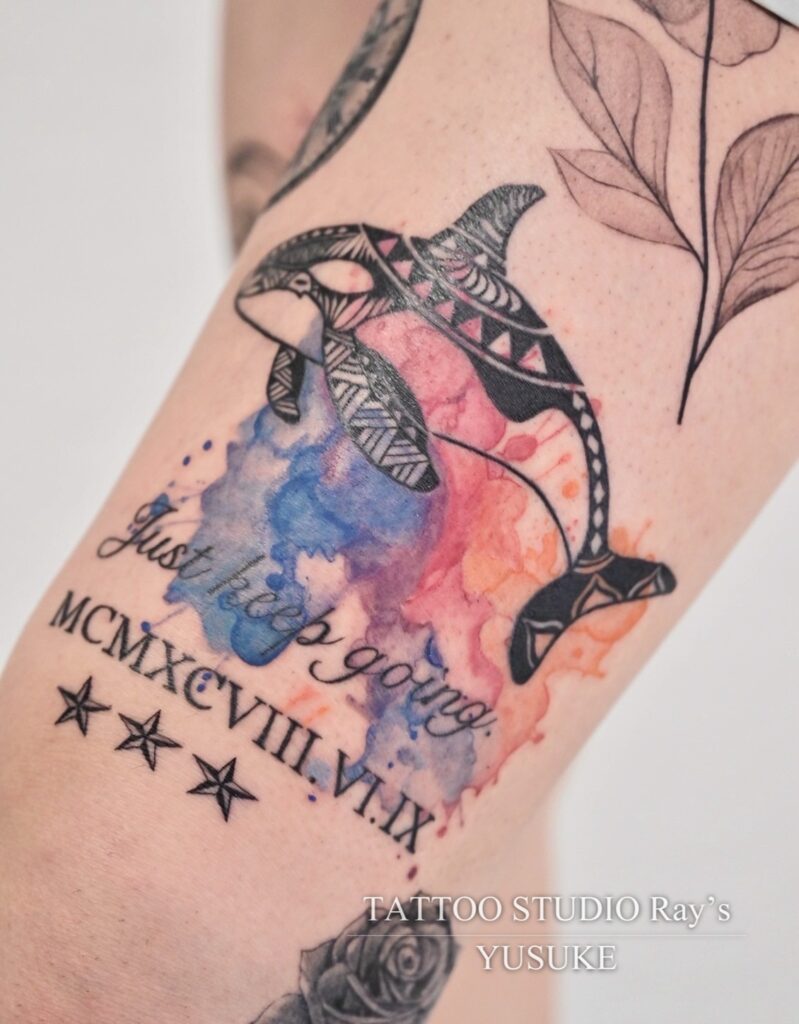 water color tattoo yusuke