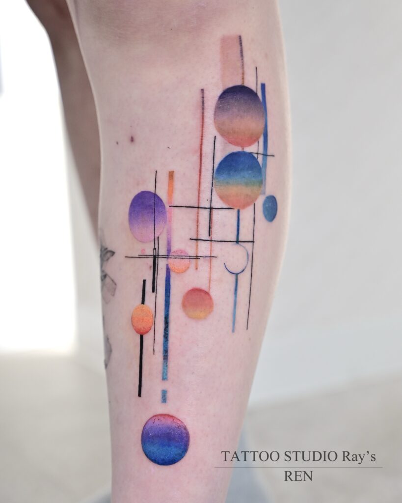 color gradation design tattoo ren 01