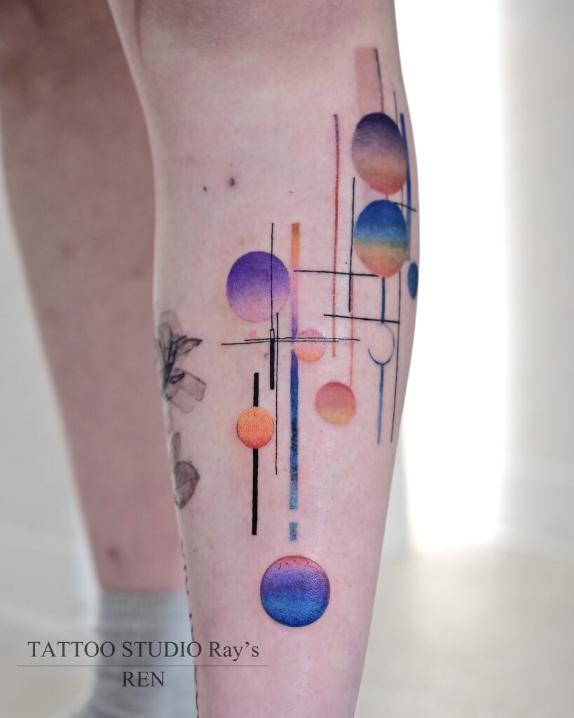 color gradation design tattoo ren 02