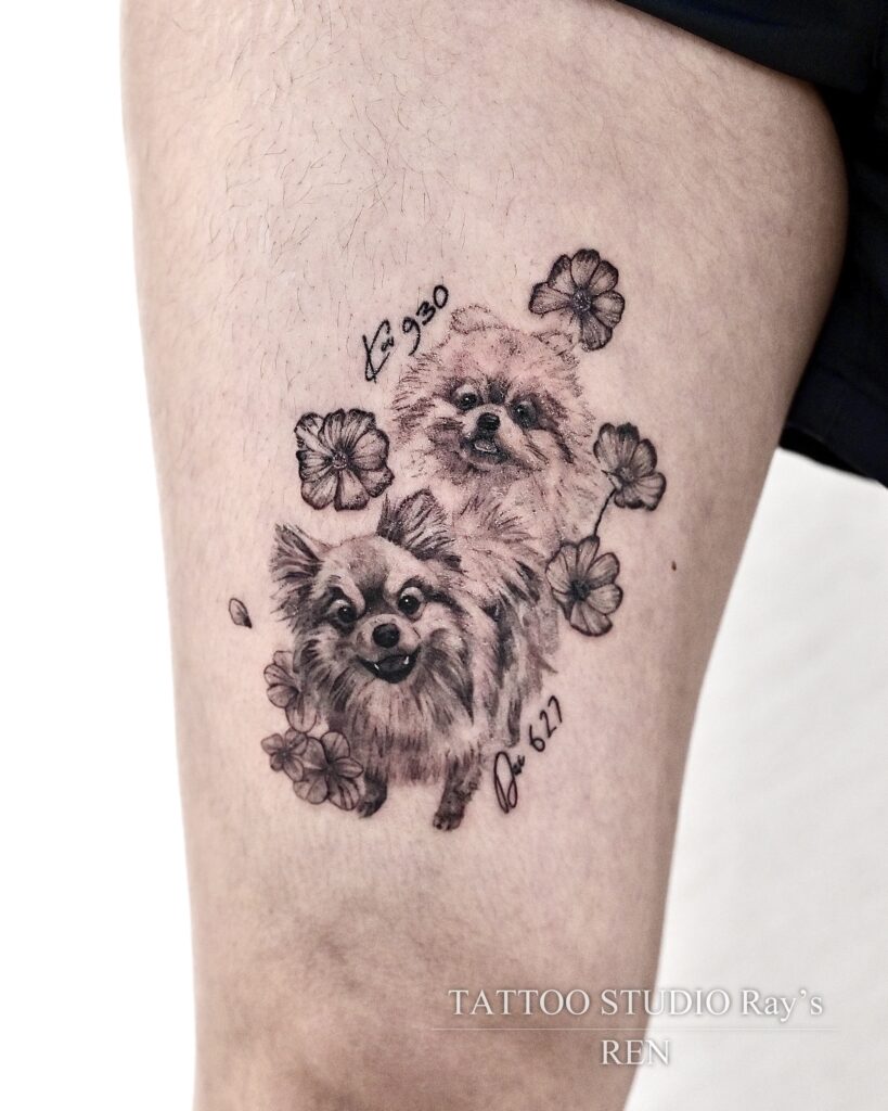 dogs tattoo ren 01