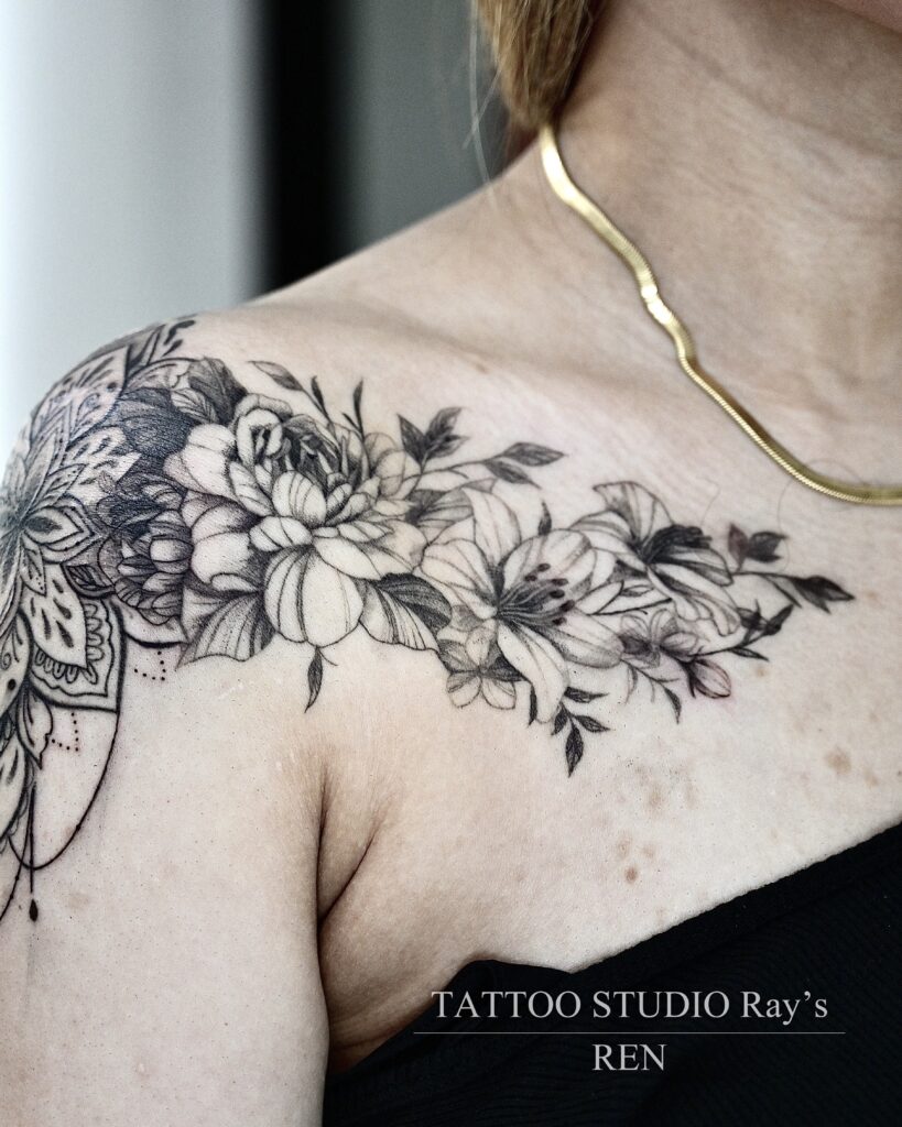mandala × peony tattoo ren 03