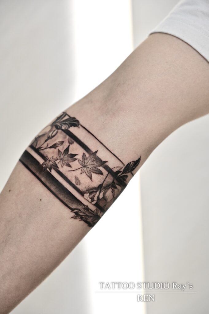 sakura & autumn leaves tattoo ren 03