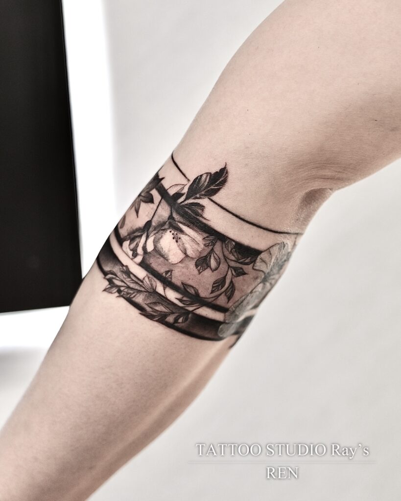 sakura & autumn leaves tattoo ren 04