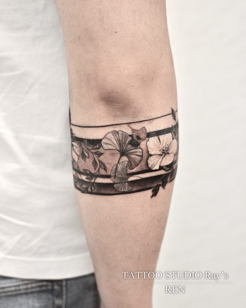 sakura & autumn leaves tattoo ren 06